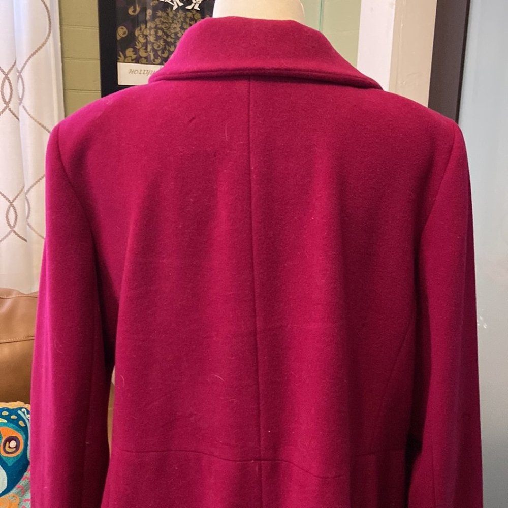 Talbots Berry Overcoat - Picture 6 of 8
